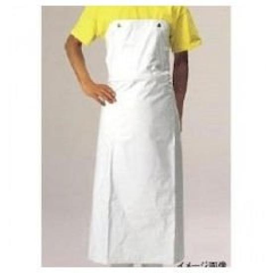 

apron with 900 x 1150 One-touch chest, white, зелёный