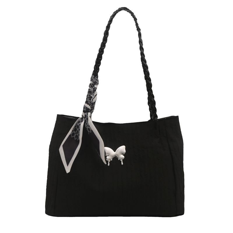 Stylish Korean French Butterfly Tote Bag For Women Large Capacity Casual Shoulder Bag