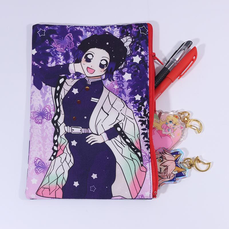 Low MOQ Custom Logo Cartoon Cute School Pencil Case Bag for Pens Pencil Bag Pouch