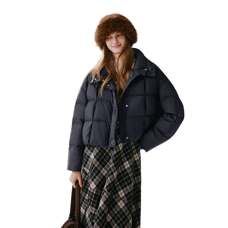 Xiangying Women s Short Down Puffer Jacket L
