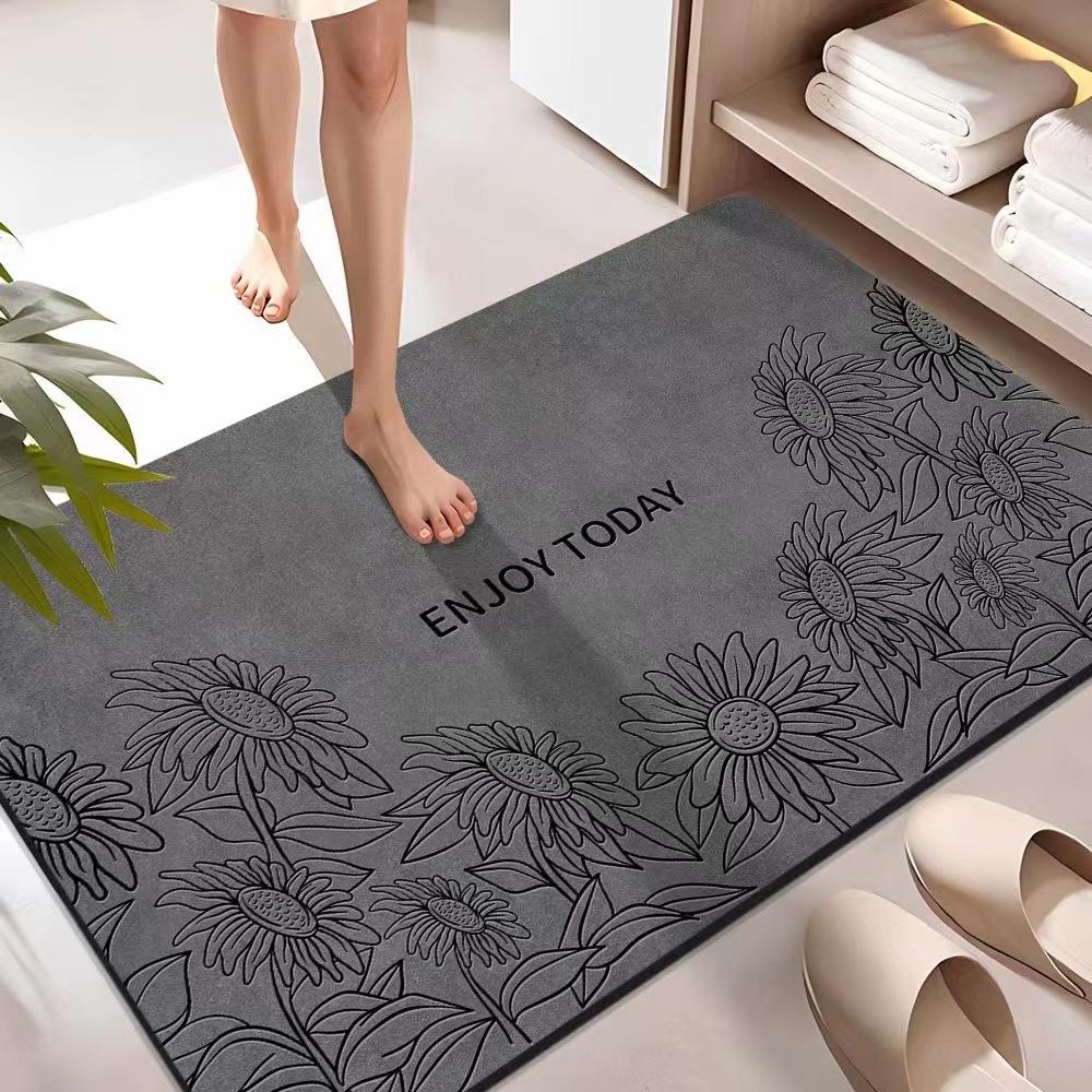 

Ванная комната Diatom Mud Подушка Грязь Впитывающий Нескользящий Коврик Для Ног Для Ног Коврик Для Двери Кухни Ванной Комнаты 50*80cm