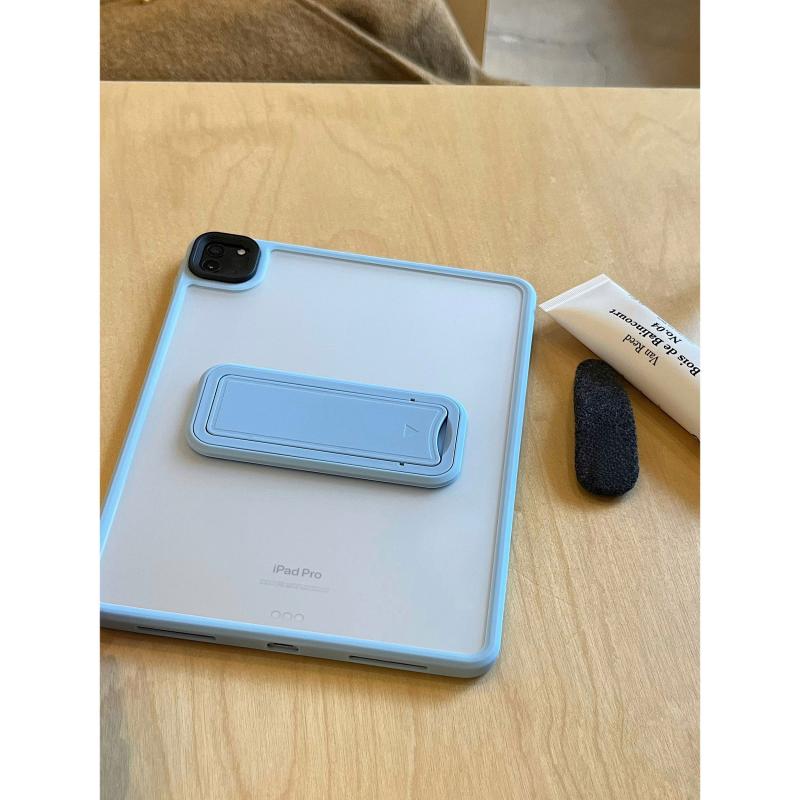 Translucent Integrated Stand Case for Apple iPad Air - Acrylic Creative Waterproof Shockproof Wear-resistant Cover for iPad Air/iPad mini/iPad Pro