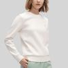 FILA Solid Color Crew Neck Pullover Warm Sweatshirt Women sweatshirt Ice-Cream-White F11W414215F-IV