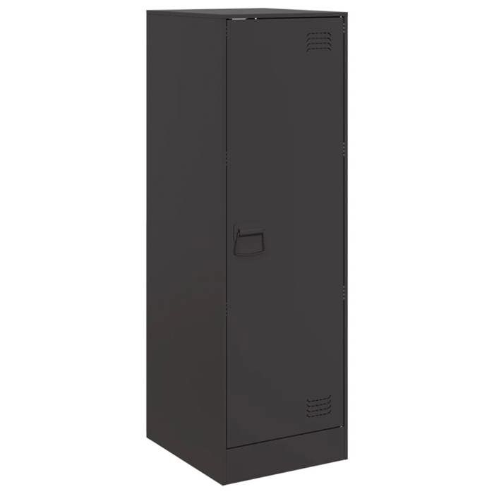 VidaXL Buffet noir 34,5x39x107 cm acier, armoire, placard, buffet haut, armoire latérale, armoire de rangement, organisateur 841703