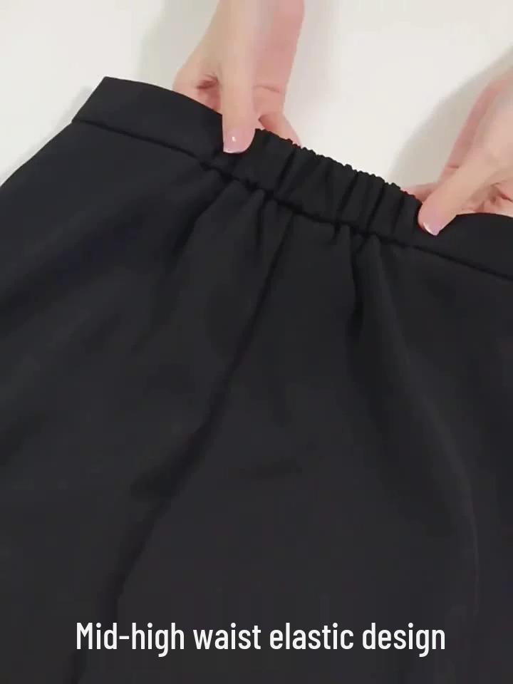 Autumn High-End Maternity Mid-Length Loose Casual Skirt with Belly Support