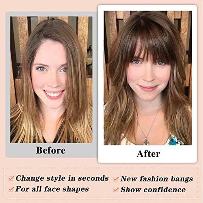 Sideburns Air Bangs Wigs Women's Synthetic Wigs Invisible and Traceless Easy To Wear Natural and Suitable for Any Occasion