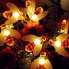 1 Pack Solar Bee String Lights Outdoor Garden Waterproof Solar Lamps with 8 Lighting Modes For Home Garden Courtyard Decoration