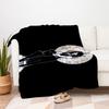 Timeless Elegance: Gothic Clock Wall ArtBlanket Flannel Throw Blanket for Sofa, Bed, Travel, Camping, Office, Couch, Chair