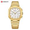 CURREN Men's Six-Hand Steel Band Business Watch with Calendar - Model 8459