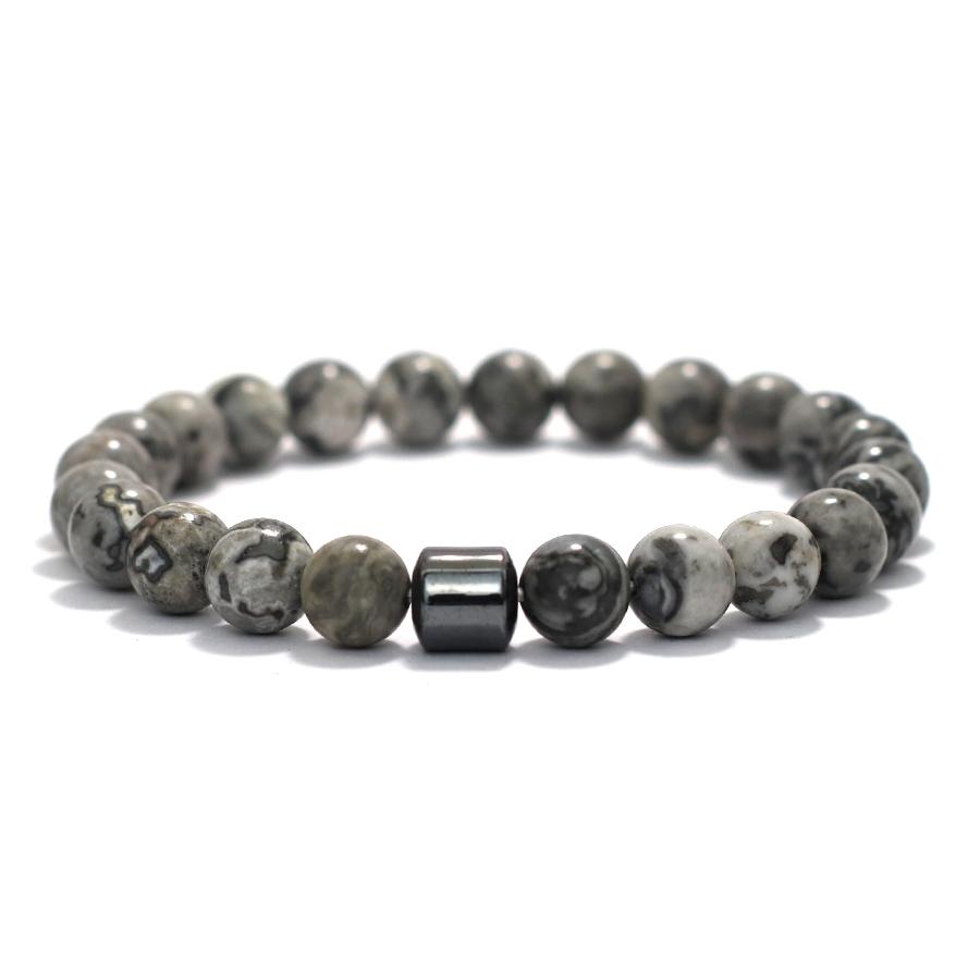 Noter Men Bracelet With Natural Stone Sodalite Tiger Eyes Hematite Healing Braslet Pulseria Hombre Perfect Gift For Boyfriend