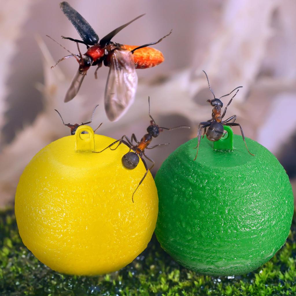 Sticky Fruit Fly Trapping Ball Sticky Fly Catching Ball Sticky Glue Fly Gnat Mosquito Flying Insect Trapping Ball Trap