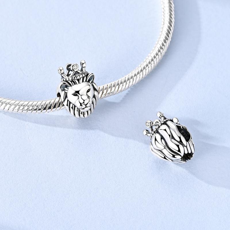 New 925 Silver Charms Beads Pendant Cat Dog Lion Tiger Girl Boy Fit Bracelet Fashion Jewelry Gift for Women