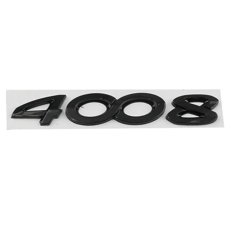 Autocollant Emblème Lettres Logo Badge Métal Coffre Arrière pour Peugeot 2008 3008 4008 5008 Accessoires de Décoration Styling