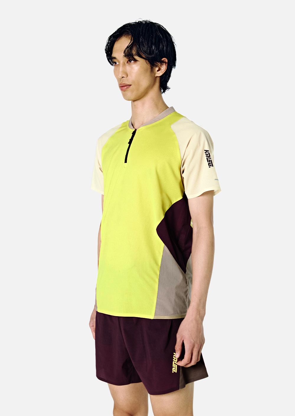 Callect 360 Vent Trail Quarter-Zip Shirt Men S (Yellow) L/Free