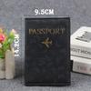 Portable Butterfly Print Passport Holder Multi-function Waterproof Passport Cover PU Leather Credit Card Case Travel