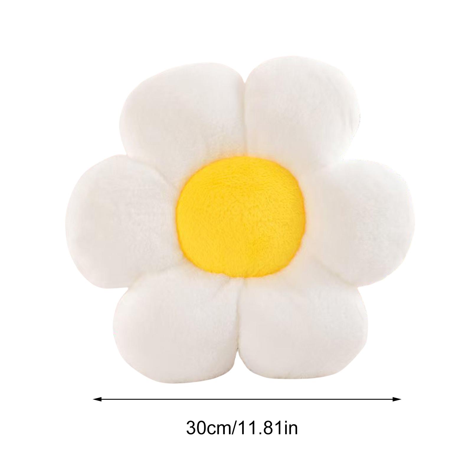 Daisy Seat Cushion Flower Mat Plush Toy Mat 3040cm Stuffed Flower Cushion Room Decor Daisy Setting for Kids Bedroom Seat Pillow 2570₽