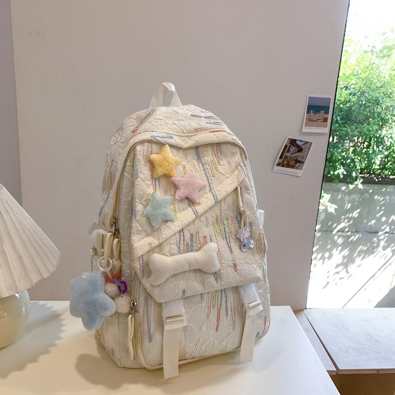 New Schoolbag Female Students Korean High School Students Junior High School Students Shoulder Bag Cute Large Capacity High Value Backpack