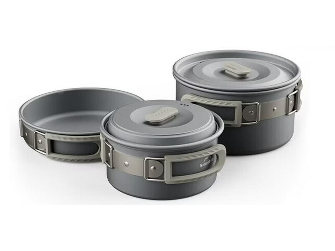 Naturehike 3-Piece Aluminum Camping Frying Pan Set