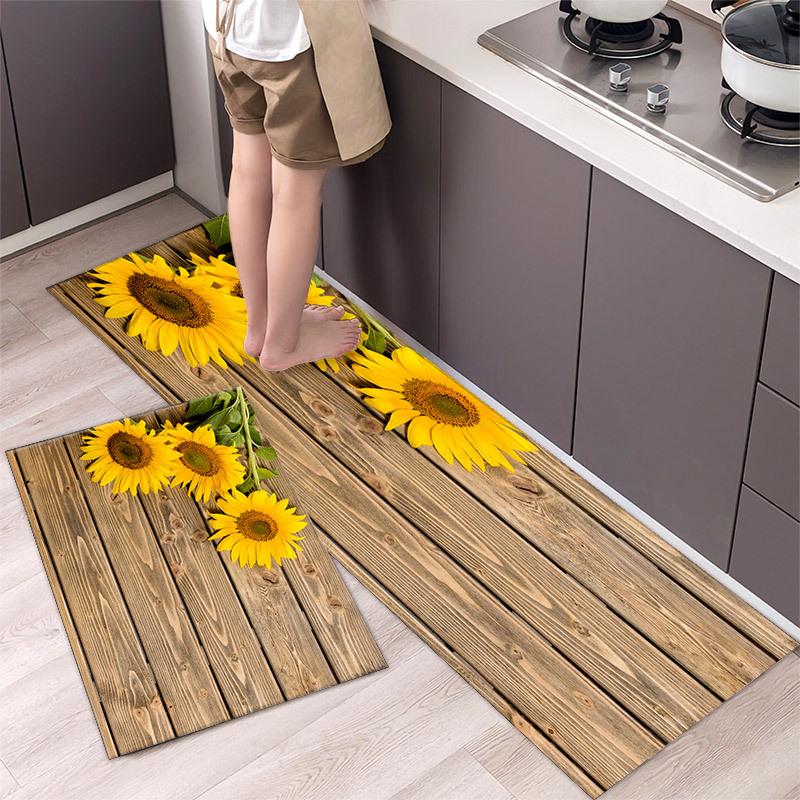 Moderner Ländlicher Stil Fußmatte Küchenteppich Badezimmereingang Badezimmer Schmutzabweisende Matte Fußmatte