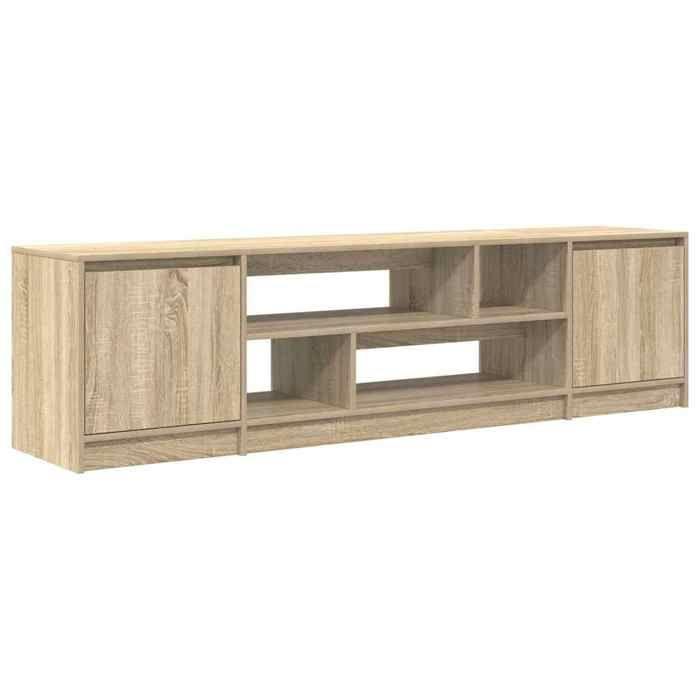VidaXL TV Cabinet Sonoma Oak 188.5x41x50 Cm Engineered Wood, TV Stand, TV Unit, Multimedia Cabinet, TV Bench, Furniture 3328419