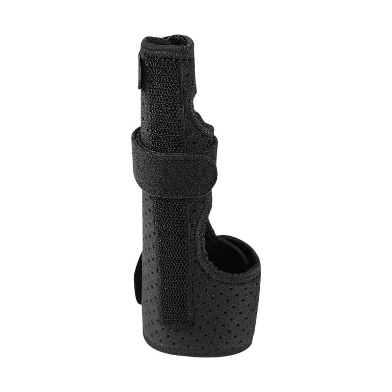 

Adjustable Metacarpal Finger Splint With Magics Straps Double Aluminum Breathable for Triggers Finger Injury Fractures чорний