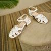 Women's low-heeled sandals summer new simple temperament solid color versatile large-size bag head sandals