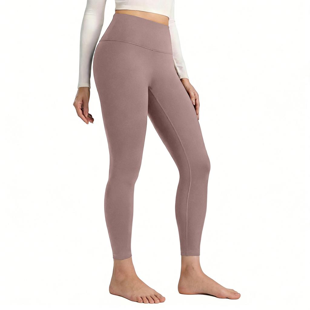 Pantalones de Yoga Fitness de Secado Rápido para Exteriores con Levantamiento de Glúteos de Color Melocotón para Mujer