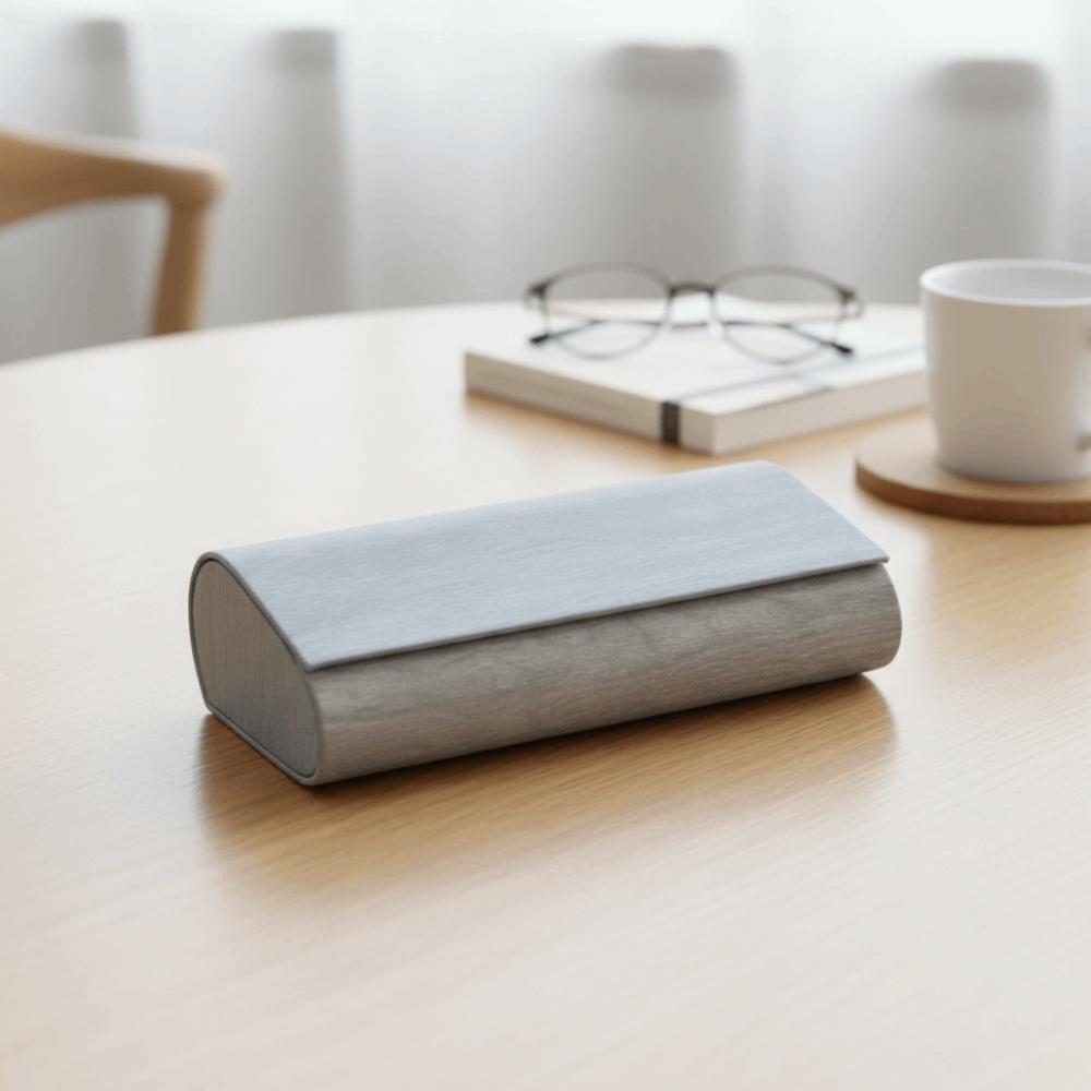 Scratch Resistant Double Layer Glasses Case PU Leather Sunglasses Storage Box Hard Glasses Case