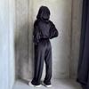 2024 Autumn European & American Women's Casual Lazy Style Hooded Top and Long Pants Two-Piece Set