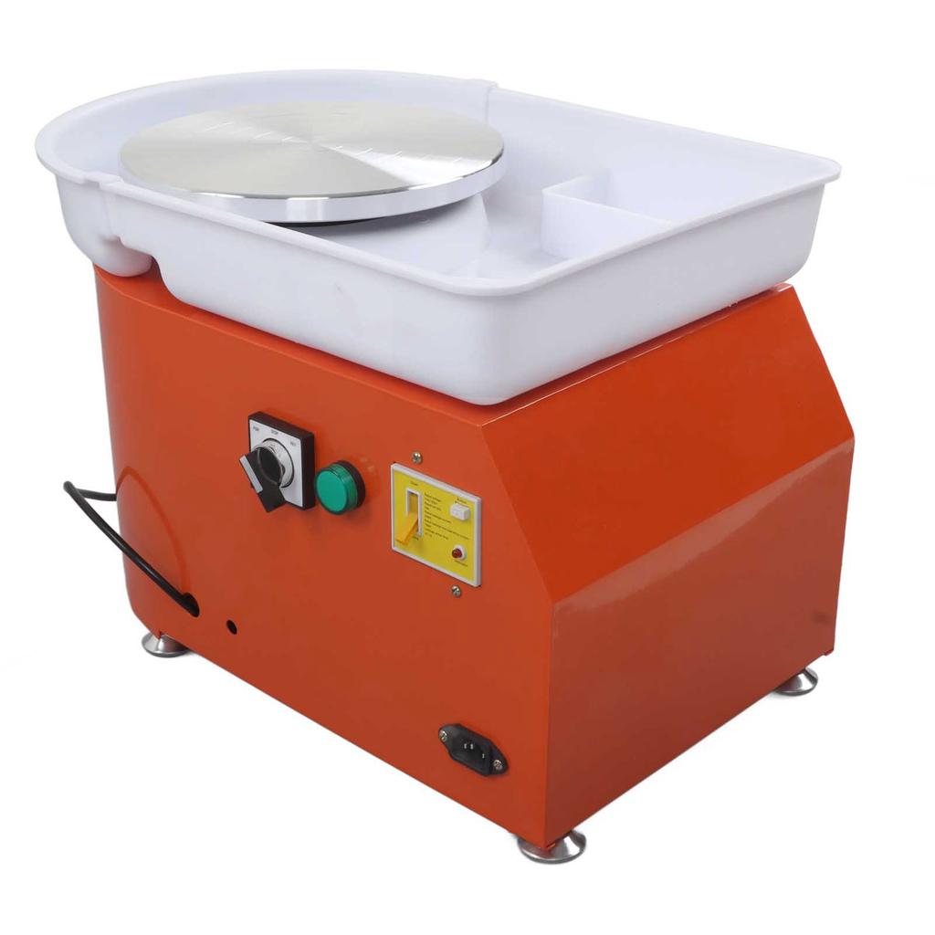 Pottery Wheel 350W Stepless Speed Change Compact Stable Rotation Low Noise Pottery Forming Machine for Kids Adults