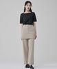 HYEYEONG KIM Nylon Skirt Layered Trousers - Beige