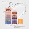 1-3X Organic Golden Castor Oil Roll-On with Rose Quartz | 100% Pure for Skin, Brows & Lashes and Less Mess| Hexane-Free