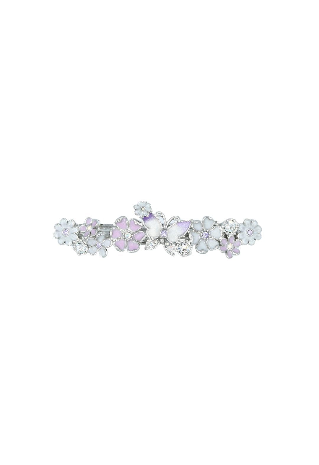 Butterfly and Small Flower Motif Barrette SAMH0371 XW [Anna Sui]