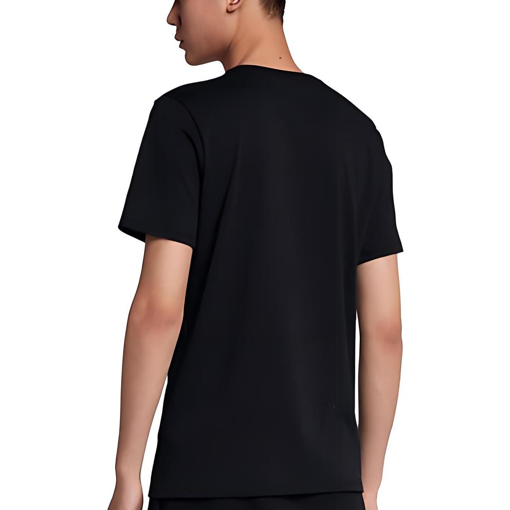 Jordan T Shirts Men's Black Crew Neck Moderate Straight Fit AA1904-010