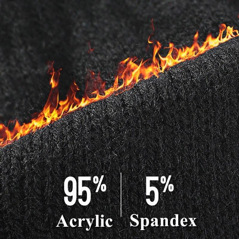 Winter Knitted Men's Gloves Touch Screen Full Finger Autumn Male Gloves