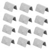 12Pcs Car Wind Rain Deflector Channel Fixing Retaining Clips, Stainless Steel Deflector Clips for HEKO G3 SNED