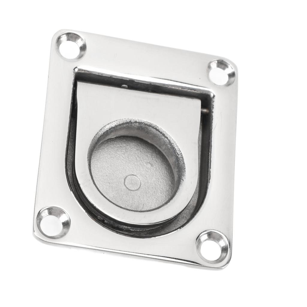 Hatch Pull Handle Stainless Steel 67mm X 56mm Flush Lifting Handle for Boat Deck Home Furniture Recessed Handle