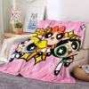 The Powerpuff Girls Flannel Blanket, High quality Comfortable for All Seasons, Home Decor, Warmth and Comfort