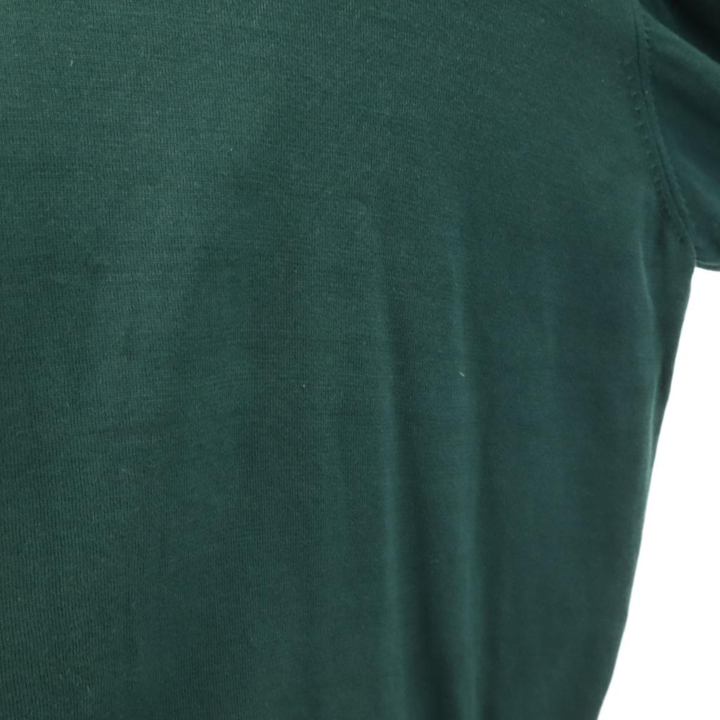 TOGA PULLA Border Pattern Long Sleeve Sheer Knit 36 Green Women Used