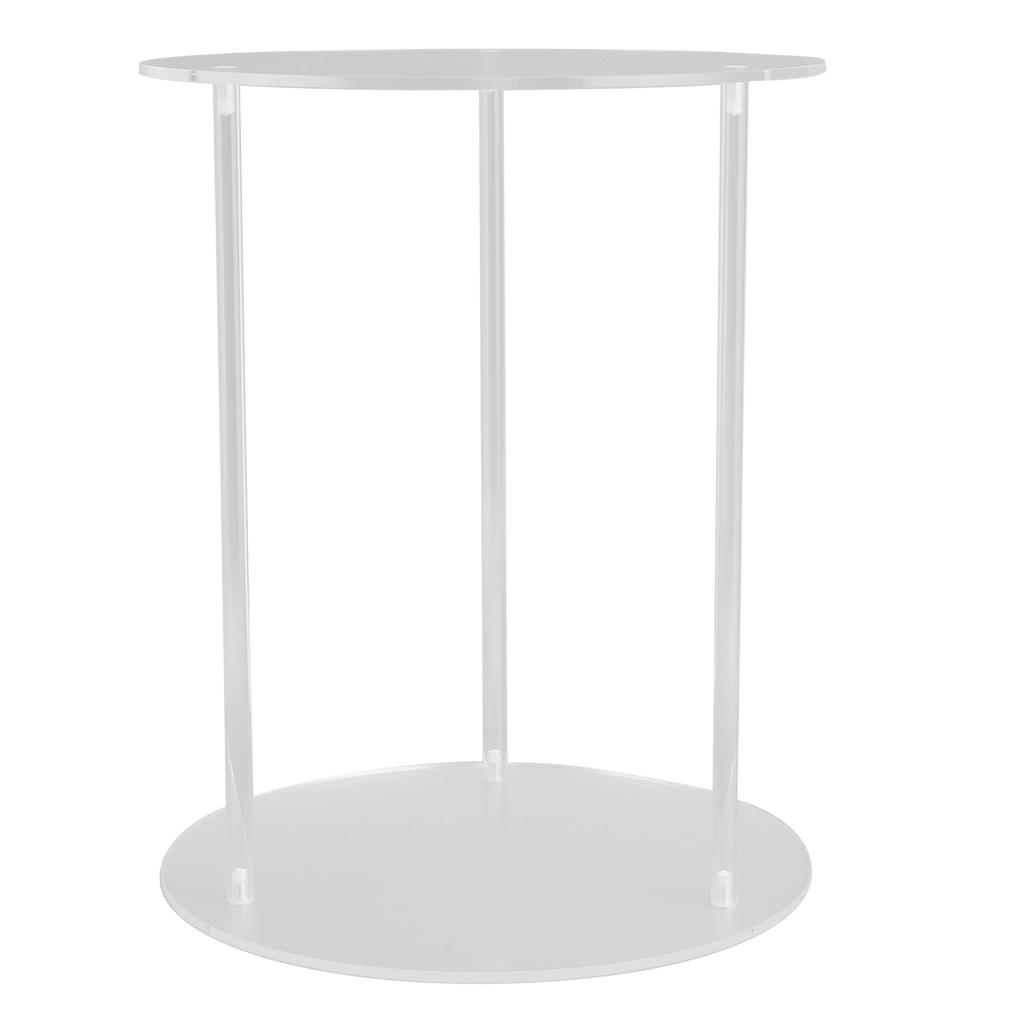 Clear Acrylic Plant Stand Round Top Corner Holder Planter Flower Pot Display Rack for Home Living Room Balcony Office