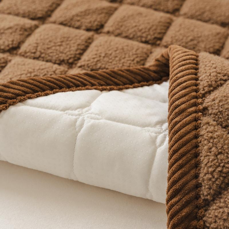 Autumn And Winter Sofa Cover Fabric Solid Anti Slip One-Piece Laying Straight Row Sofa Cushion Cover Skin Friendly And Versatile