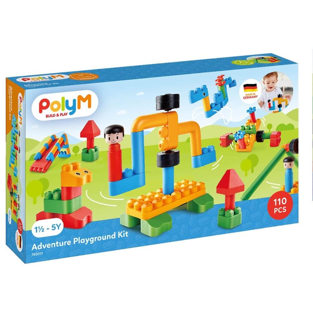 

Hape 760011 Polym Adventure Playground Kit with Building Multicolor Blocks,
