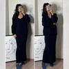 2025 Spring Women's Fashion: European & American Knitted Sweater Casual Set