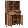 Sideboard 2 pcs Reclaimed Wood Look 81 x 36 x 150.5 cm Engineered Wood