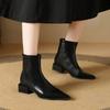Fashionable New Comfortable Thick Heel Casual Riding Boots  In Winter Pointed Pointed Party Elegant Women'S Boots