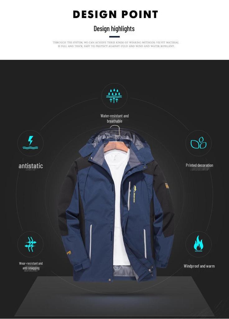 Customizable Men's and Women's Windproof Waterproof Jacket for Spring and Autumn