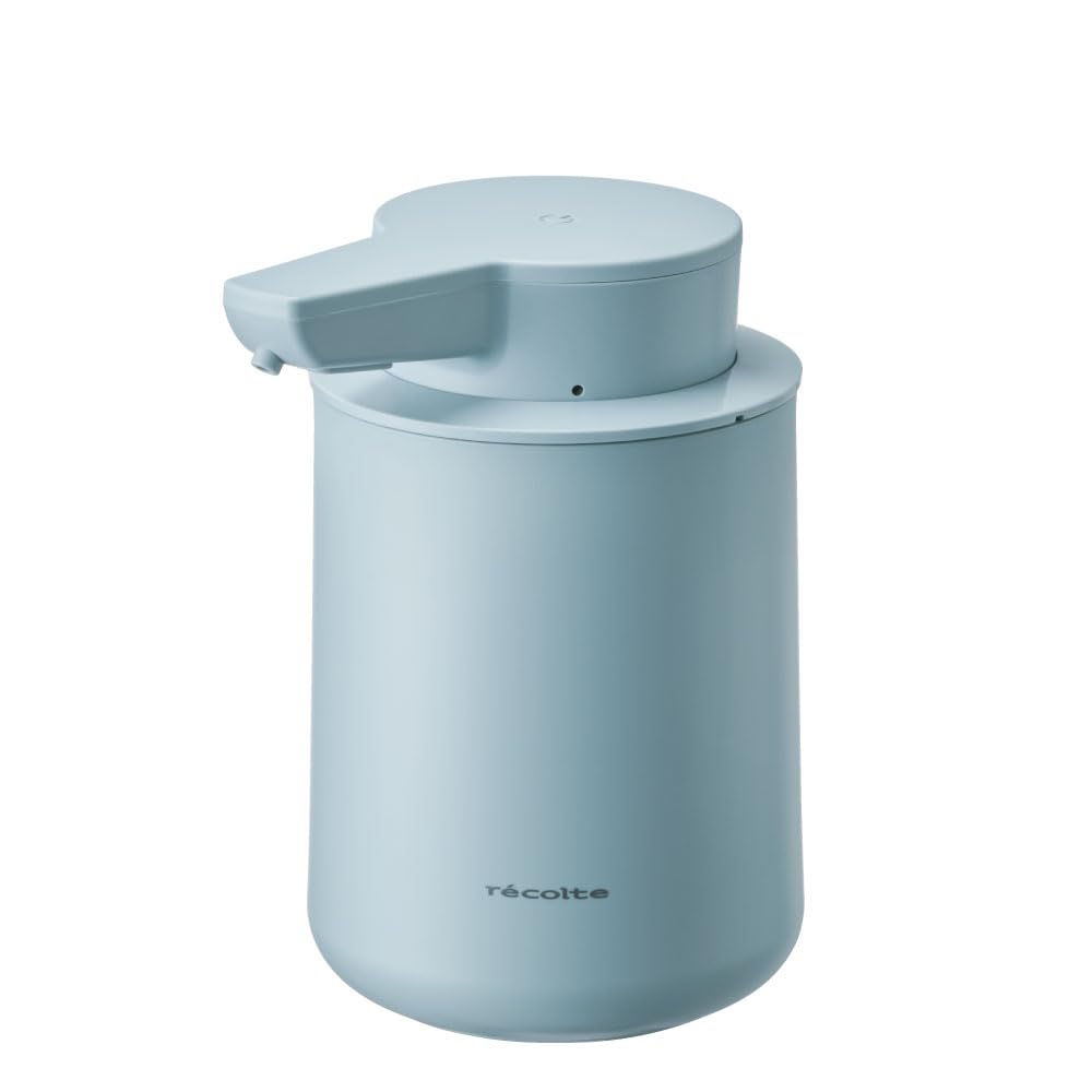 

Перезаряжаемый автоматический дозатор мыла для рук с пеной recolte, беспроводной, перезаряжаемый Type C, простой в использовании, светло-голубой, RDS-1 (BL)