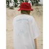 Saendeusaundeu (Unisex) Shell Graphic Oversized Short Sleeve T-Shirt White