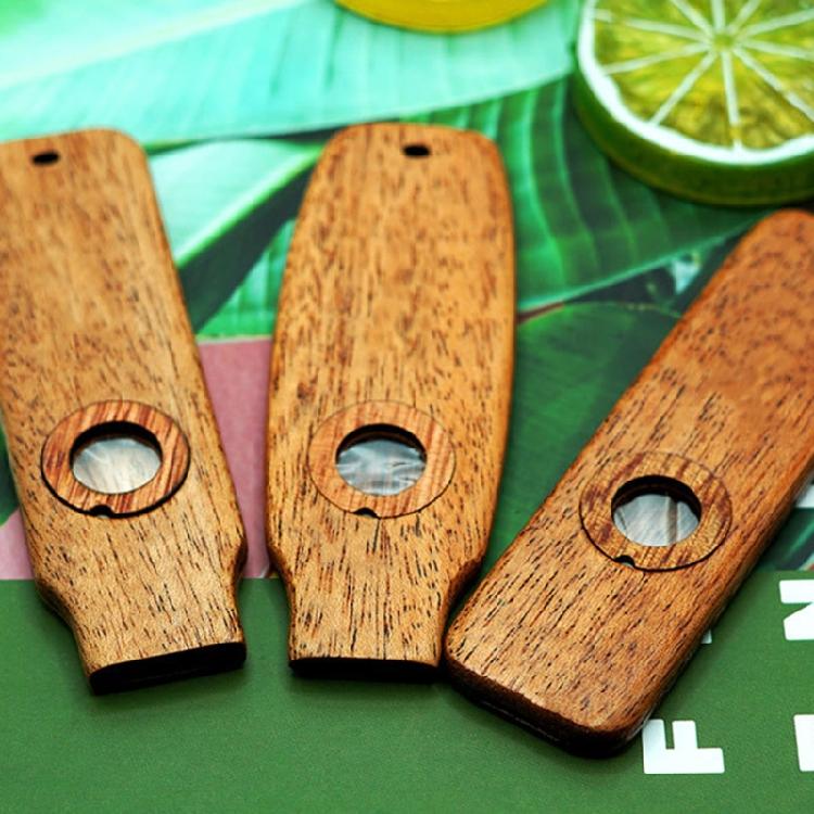 Professional Light weight Portable Kazoo Portable Musical Instrument Wood Kazoo Ukulele Guitar Partner for Kids Beginner