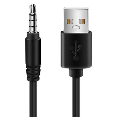 3,5 mm Klinkenstecker AUX Audiobuchse auf USB 2.0 Stecker Ladekabel Adapterkabel für Auto MP3 USB-Konvertierungskabel